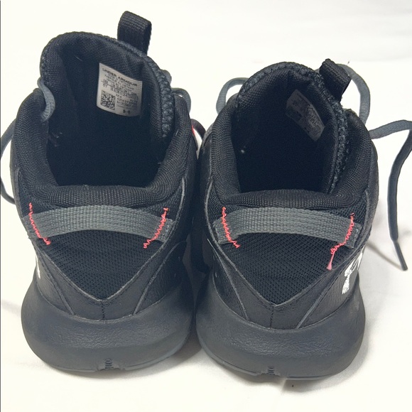 Under Armour Kids Black and Red Sneakers - Picture 5 of 6
